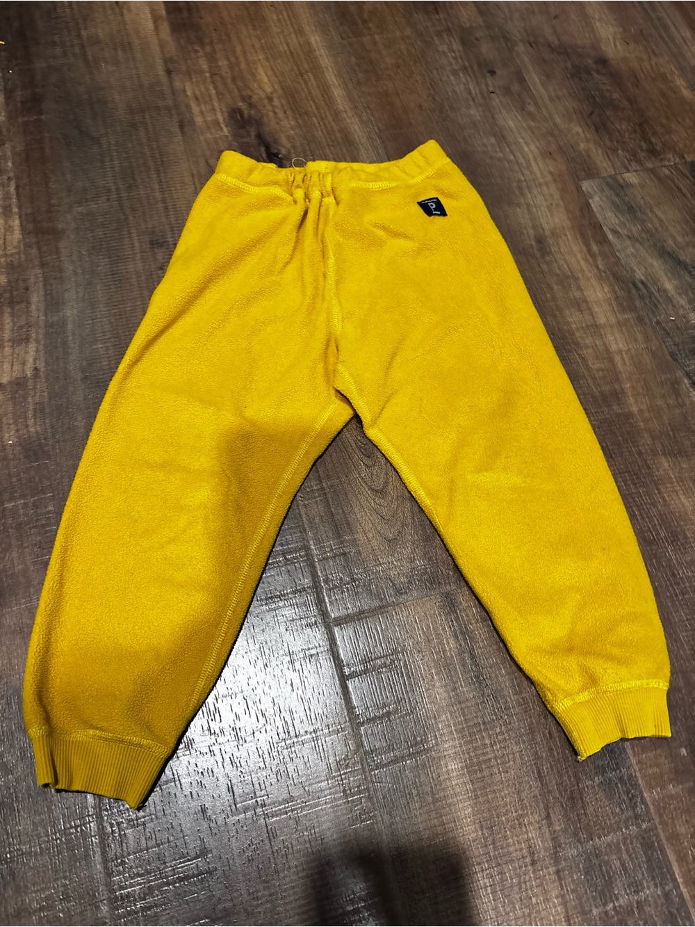 Polarn O. Pyret Bright Yellow Kids Fleece Joggers